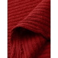 thumbnail image 4 of Innerwin Pull d'Hiver Chaud pour Femmes, Pull Thermique Uni, Rouge 3TG, 4 of 6