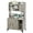 Gray, variant on Roromall Cat Litter Box Enclosure with Shelves, Litter Box Enclosure, Hidden Litter Box Furniture, Hidden Cat Litter Box Enclosure Furniture, Sturdy Cat Washroom Storage