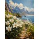 thumbnail image 1 of Qisvanset 12x16 Inch Lilies of the Field Bible Canvas Wall Art, Jesus Sermon Sketch Art Household Wall Decoration, 1 of 8
