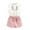 Pink, variant on Ruyang 2-Piece Summer Clothes for Girls Flower Embroidery Tshirt Sets Ruffle Tank Tops & Shorts Fashion Causal Outfits