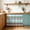 AquaMarine, variant on Green Blue Eucalyptus Leaves Cabinet Curtain 28"Wx51"L,Dustproof Storage Cabinet Curtain with Self Adhesive Tape,Summer Botanical Weeping Tall Pantry Cover Drape for Kitchen,Utility Closet
