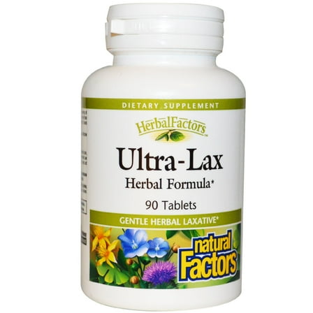 Natural Factors Ultra-Lax Herbal Formula 90 Tablets