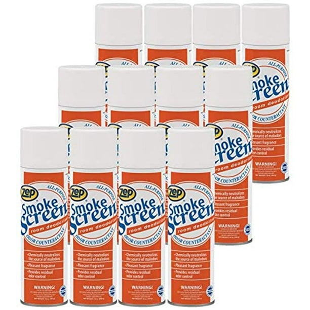 Zep Smoke Screen Deodorizer Spray 16 Oz Aerosol 18701 (Case of 12