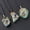Green Aventurine, variant on 10pcs Gold-Plated Crystal Original Stone Pendant Irregular Multicolor Quartz Gem-Mix Color