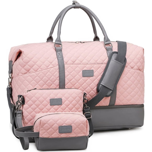Bolsa de fin de semana Stuery para mujer con neceser de 40 litros