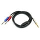 thumbnail image 2 of BLS0201 Cable de audio de 6,35 mm macho a doble mono de 6,35 mm Cable de audio de metal para reproductores Equipos de grabación1.8m, 2 of 5