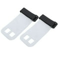 thumbnail image 4 of XYCCA 2Pcs Leather Handgrip AntiSkid Hand Protection Gloves for Weight Lifting Workout Fitness(Gray L )-082302, 4 of 5