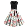 thumbnail image 1 of Prolriy Robe de Cocktail Sans Manches Vintage Robes de Cocktail Vintage Robes de Soirée Robes de Mariage Robes de Bal Robes de Fête pour Femmes 2025 Robe de Réveillon Rose m, 1 of 3