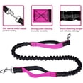 thumbnail image 2 of Huggeg Laisse pour Chien Mains Libres pour Course Marche Entraînement Randonnée, Poignée Double Réfléchissante, Pochette Distributrice de Sacs de Caca, Ceinture Ajustable, Absorbant les Chocs, Idéal pour Moyen à Grand AZ824-1144, 2 of 7