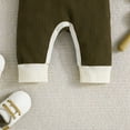 thumbnail image 5 of WUXIAN Toddler Boys Girls Long Sleeve Patchwork Colour Ribbed Romper Jumpsuit Onesie Baby Children Versatile Dailywear, 5 of 7