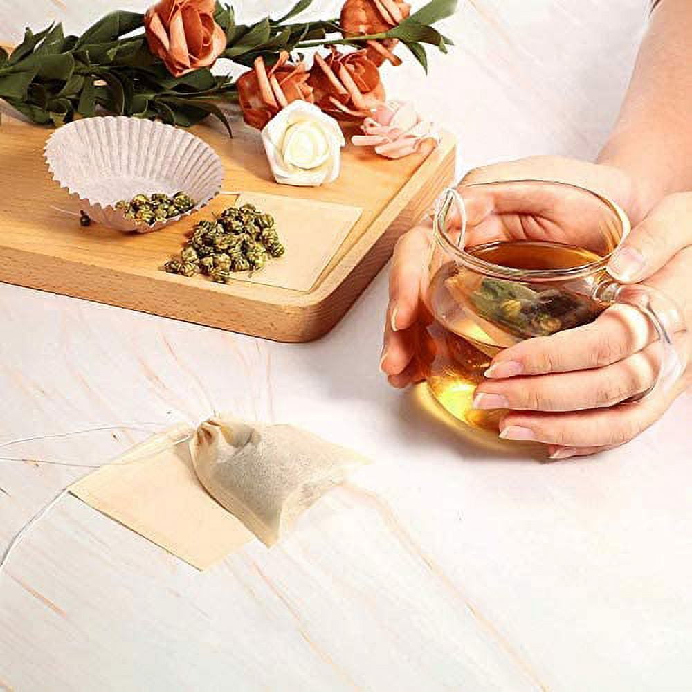 TeaBrew Unbleached Paper Tea Filter Bags (100 tea bags)