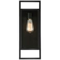 thumbnail image 4 of Possini Euro Design Jericho Modern Outdoor Wall Light Fixture Textured Black Metal 19" Clear Glass Panel for Post Exterior Barn Deck House Porch Yard, 4 of 9