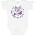 thumbnail image 3 of Inktastic I Wear Purple for My Grandma Pancreatic Cancer Awareness Boys or Girls Baby Bodysuit, 3 of 5
