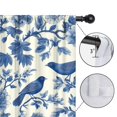 thumbnail image 4 of Blackout Kids Curtains,Blue Pioneer Flower and Bird Childrens Insulated Curtains Set Of 2,Bedroom Essentials,Toddler Room Decor 42x63in(106x160cm), 4 of 4