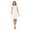 Off White, variant on Women's Sleeveless Midi Casual Dress, Loose T-Shirt Dresses, Round Neck for Summer(Black Large-X-Large Size)