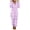 Purple, variant on Edvintorg Rompers for Women Fall Winter Loungewear Plaid Long Sleeve Zip up Fleece Casual Jumpsuit with Pant One Piece Outfits for Women S-2XL Blue