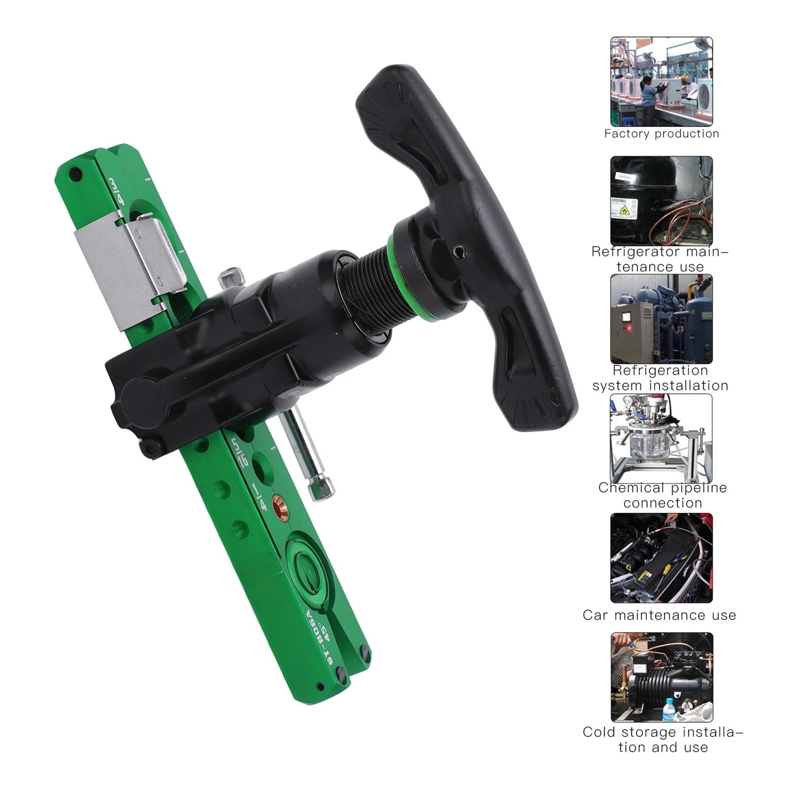 Cone Type Tool Flaring Tool 45 Degree Eccentric Cone Type Tube Expander For 1/4 5/16 3/8 1/2 5/8 3/4in Pipes Tube Expander ,Easy to Use
