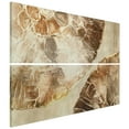 thumbnail image 5 of "Golden Layers I" Abstract artwork Rendered on Gold Shagreen Wrapped Canvas Wall Art Set, sized 72"x22", 5 of 11