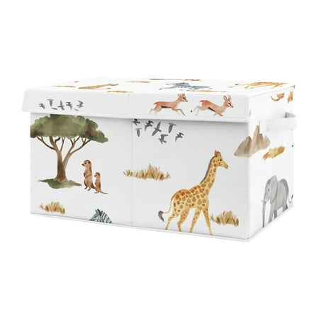 UPC: 0846480094234 | Jungle Storage Fabric Toy Box Boy or Girl by Sweet Jojo Designs