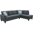 thumbnail image 2 of Star Home Living Puebla Linen Fabric Sectional Sofa Set in Dark Gray, 2 of 4