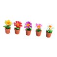 thumbnail image 2 of Plantas en macetas en miniatura,Planta de bonsái en miniatura con flores en maceta a escala 1/12,Adorno de vegetación diminuta en miniatura para casa de muñecas a escala 1:12,Mini arreglo, 2 of 8