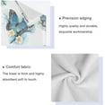 thumbnail image 4 of SKYSONIC Blue Butterflies Bath Towels Soft Absorbent Bath Towels Bath Towel Set of 3 for Home Hotel Bathroom Decor, 4 of 7