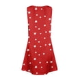thumbnail image 3 of CCRFTGI 4th of July Dresses for Kids Girls Size 8 Cute American Flag Stars A-Line Dress Party V-Neck Independence Day Sleeveless Girls Clothes Summer Trendy Dresses Red 12-13 Years, 3 of 5