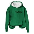 thumbnail image 4 of Prolriy Chandails à Capuchon pour Femmes, Sweat à Capuche Décontracté Imprimé Dieu Qui Écrit Encore pour Femmes Vert XXXXL, 4 of 4
