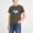 Brown, variant on ITSAME T-Shirts for Boys, Round Neck Short Sleeve Football Print Kids Fashion Casual Tops Army Green Size 3-4