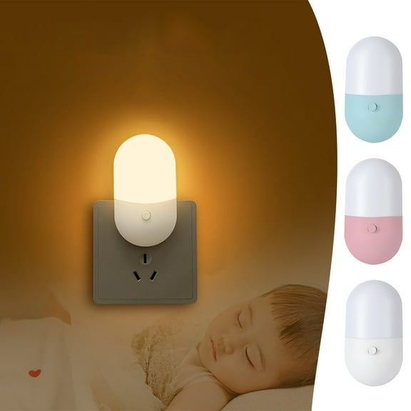 Nsxcdh Mini LED Plug Light Compact Warm and White Bulb Small LED Night Light Soft Glow for Bedroom Bathroom Kitchen Car Energy Efficient Home Lighting Gift