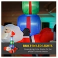 thumbnail image 4 of 5' Inflatable Santa Claus Outdoor Decoration with LED Lights - Blow Up Santa & Gift Boxes - Christmas Yard Decor for Holiday Party, 4 of 9
