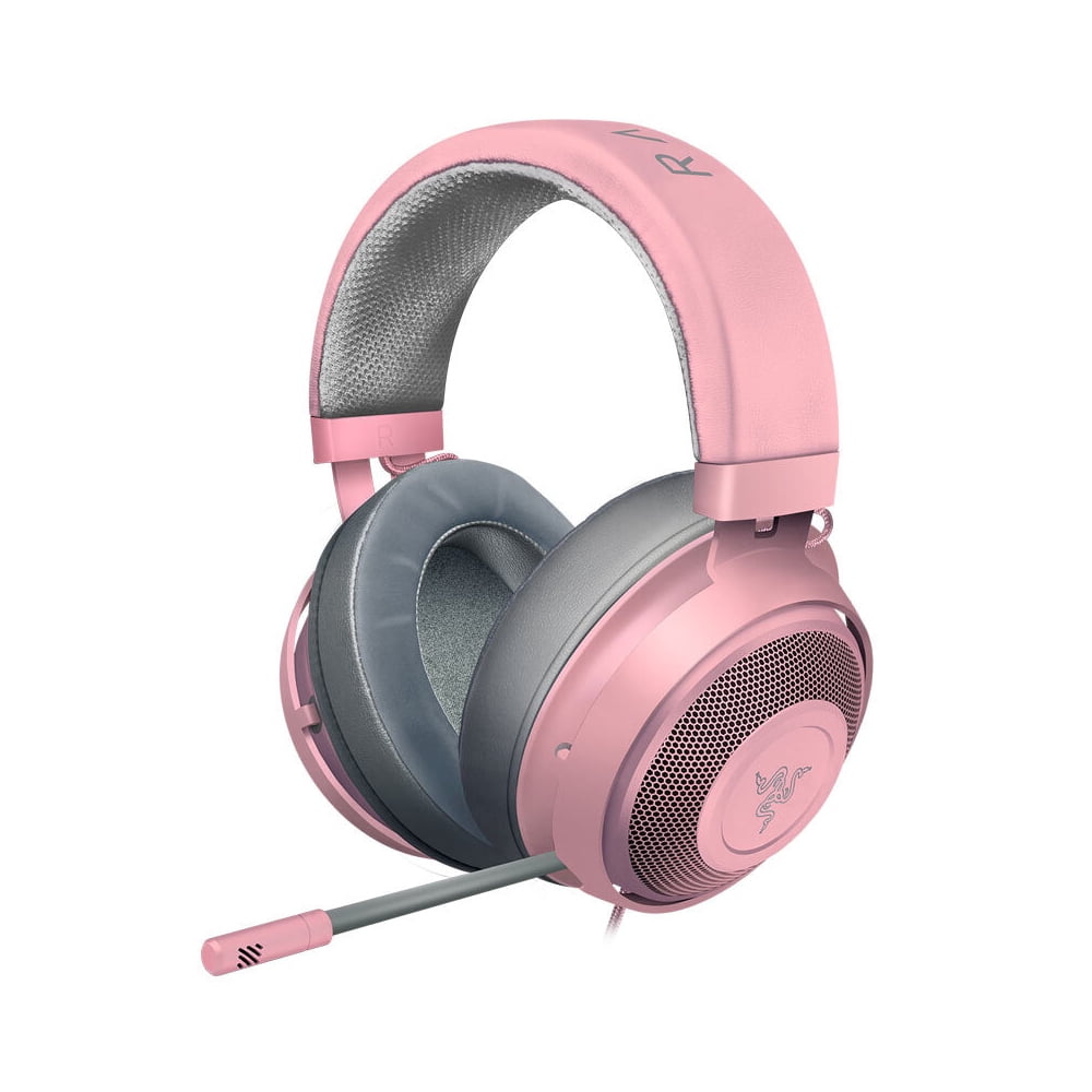Razer Kraken Gaming Headset Earphone Headphone 2019 Cooling-Gel Layer Retractable Noise Cancelling Microphone for PC, , Xbox, PS4, Nintendo Switch (Pink)