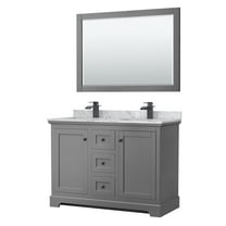 Wyndham Collection Wcv232348dcmunsm46 Avery 48" Free Standing Double Basin Vanity Set -