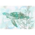 thumbnail image 3 of Studio W 14x11 Black Modern Framed Museum Art Print Titled - Watercolor Sea Turtle II, 3 of 5
