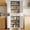 White, variant on Aiho 71" Kitchen Pantry with 4 Doors, Wooden Food Storage Cabinet with 4 Adjustable Shelves & Large Drawer, Freestanding Tall Cabinet for Dining Room Living Room - White