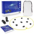 thumbnail image 1 of Juego de ajedrez con rocas, divertido juego de ajedrez magnético multijugador de mesa con piedras, juego magnético con ranura de esponja/cuerda, juego de ajedrez magnético, juego de racimo para juegos, 1 of 4