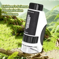 Kids Portable Mini Microscope 50X-300X Science Discoveries Handheld Microscopes Young Explorers