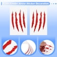thumbnail image 4 of Unique Bargains Front Fender Arrow Sticker Decoration Motorcycle Warning Reflective Tape Waterproof PET Material Reflective Red 4 Pcs Motorcycle Fenders 14 cm x 8 cm, 4 of 6
