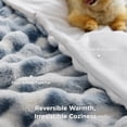 thumbnail image 6 of ROSEKIND Ultra Soft Cozy Faux Fur Throw Blanket, Fuzzy Plush Thick Bubble Blanket, 6 of 6