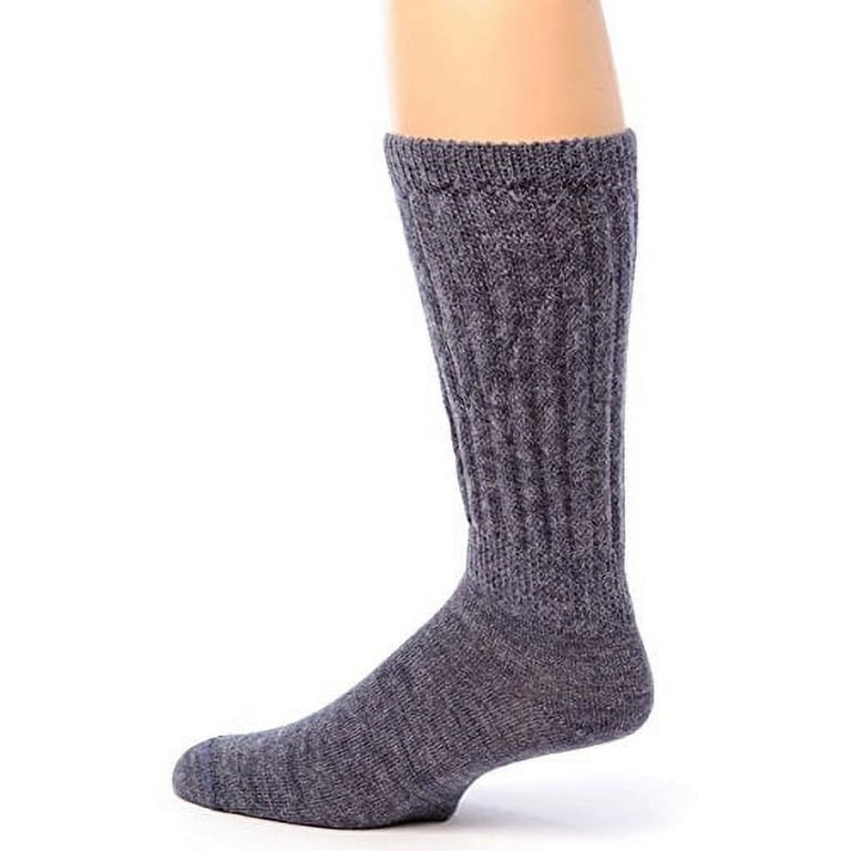 Warrior Alpaca Socks - Men's & Women's Extra Wide Loose Top Theraputic  Casual Crew Alpaca Socks with Comfort Band 