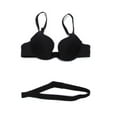 thumbnail image 2 of Women Sexy Seamless Bra Backless Invisible Plunge Deep V Low Cut Push Up Bra, 2 of 6