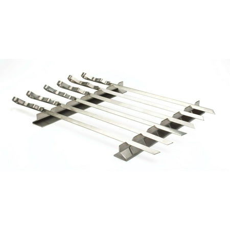 Best of Barbecue Stainless Steel Kabob Rack Set with Six 17
