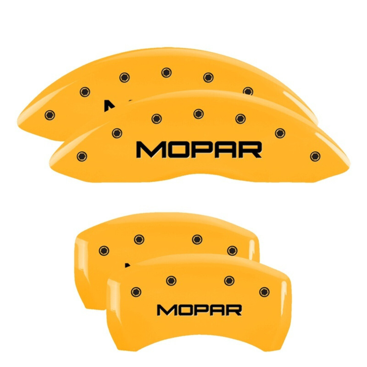 MGP Caliper Covers 12162SMOPYL Disc Brake Caliper Cover