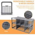 thumbnail image 4 of Tbest Universal Dishwasher Cutlery Basket, 7 Compartments, Grey, Modern Style, 4 of 8