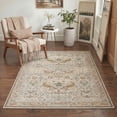 thumbnail image 3 of KUETH 8'x10' Vintage Floral Area Rugs for Living Room, Non Slip Machine Washable Forest Bird Rug, Low Pile Print Rug for Bedroom Dining Room Home Office, 3 of 5