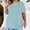 Light Blue2, variant on Babysbule Women Fashion Plus Size Casual V-Neck Short Sleeve T-Shirt, Soft Comfortable Stretchy Fit, Trendy Everyday Wear