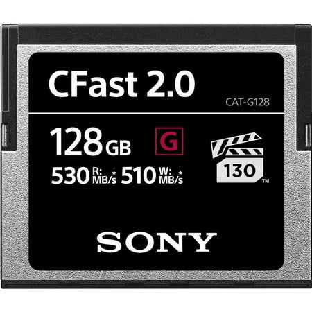 UPC 027242909571 product image for Sony CAT-G128 128 GB CFast Card - 530 MB/s Read - 510 MB/s Write | upcitemdb.com