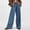 002 Blue, variant on Jeans for Womens Mid Rise Barrel Jeans for Women Y2k Jeans Wide Leg Baggy Stretch Jeans