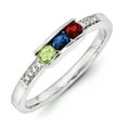 thumbnail image 2 of 14K White Gold Family Jewelry Diamond Semi-Set Ring - Size 7, 2 of 3