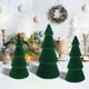 thumbnail image 1 of Adornos navideños, regalos navideños, árbol de Navidad de plástico flocado, decoración para fiestas navideñas, centro de mesa, adorno de escritorio, 1 of 9